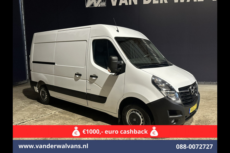 Opel Movano 2.3 Turbo 150pk L2H2 Euro6 Airco | Leder | 2500kg Trekhaak | Navigatie | Camera cruisecontrol, parkeersensoren, LED, bijrijdersbank