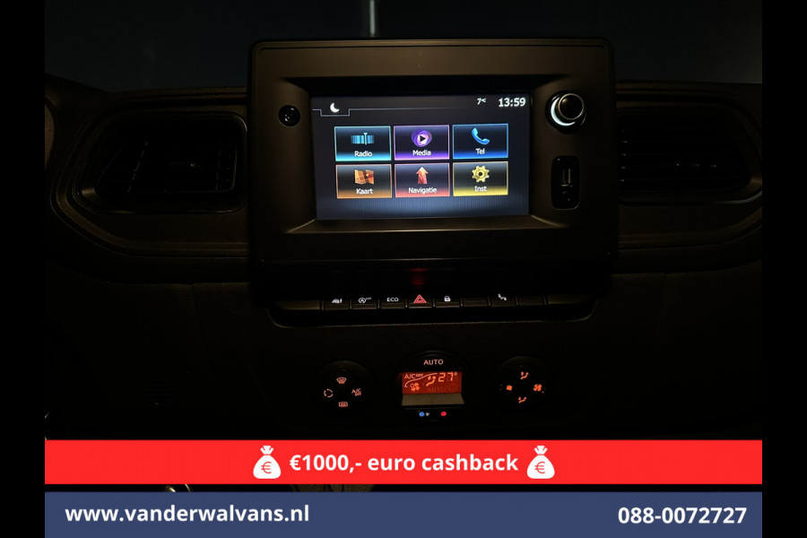 Opel Movano 2.3 Turbo 150pk L2H2 Euro6 Airco | Leder | 2500kg Trekhaak | Navigatie | Camera cruisecontrol, parkeersensoren, LED, bijrijdersbank