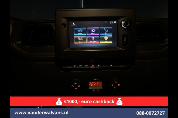 Opel Movano 2.3 Turbo 150pk L2H2 Euro6 Airco | Leder | 2500kg Trekhaak | Navigatie | Camera cruisecontrol, parkeersensoren, LED, bijrijdersbank