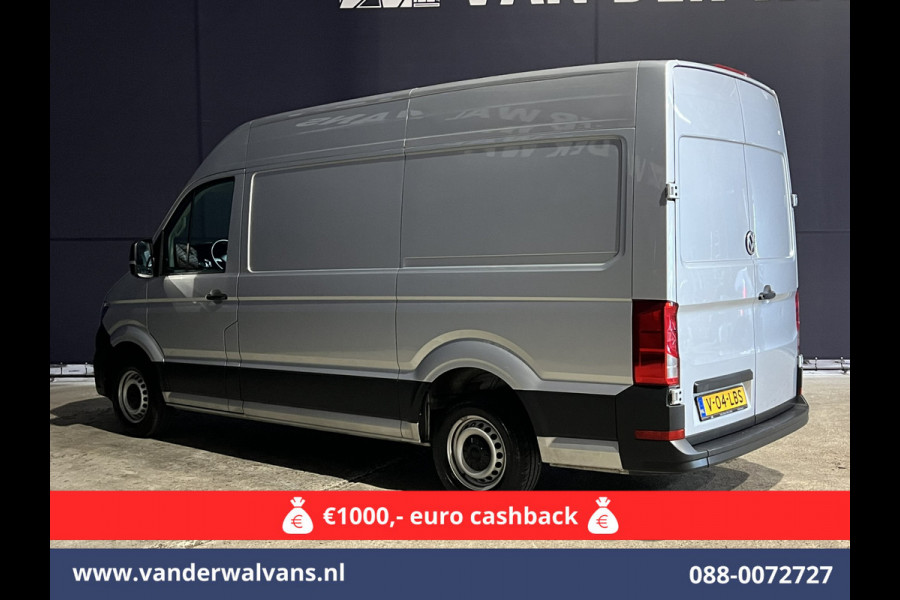Volkswagen Crafter 2.0 TDI 141pk L3H3 L2H2 Euro6 Airco | Navigatie | Apple Carplay | Cruisecontrol Android Auto, Bijrijdersbank, 3000kg trekvermogen, zilver