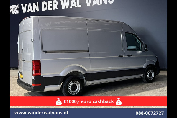 Volkswagen Crafter 2.0 TDI 141pk L3H3 L2H2 Euro6 Airco | Navigatie | Apple Carplay | Cruisecontrol Android Auto, Bijrijdersbank, 3000kg trekvermogen, zilver