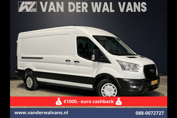 Ford Transit 2.0 TDCI 130pk L3H2 Euro6 Airco | Camera | Navigatie | Apple Carplay | Android Auto Cruisecontrol, Stoelverwarming, Parkeersensoren, Verwarmde voorruit, Bijrijdersbank
