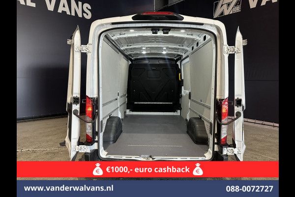 Ford Transit 2.0 TDCI 130pk L3H2 Euro6 Airco | Camera | Navigatie | Apple Carplay | Android Auto Cruisecontrol, Stoelverwarming, Parkeersensoren, Verwarmde voorruit, Bijrijdersbank