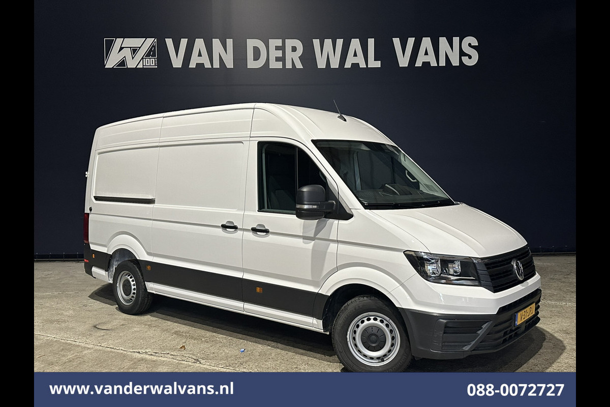 Volkswagen Crafter 2.0 TDI 140pk L3H3 L2H2 Euro6 Airco | 3000kg Trekhaak | Camera | Leder stuurwiel adaptieve cruisecontrol, stuurwielverwarming, chauffeursstoel, apple carplay, android auto