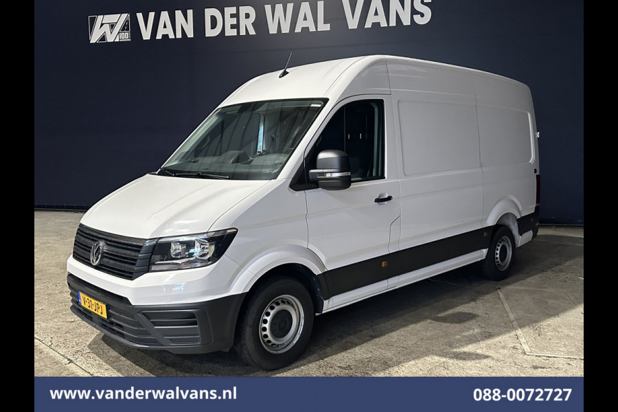 Volkswagen Crafter 2.0 TDI 140pk L3H3 L2H2 Euro6 Airco | 3000kg Trekhaak | Camera | Leder stuurwiel adaptieve cruisecontrol, stuurwielverwarming, chauffeursstoel, apple carplay, android auto
