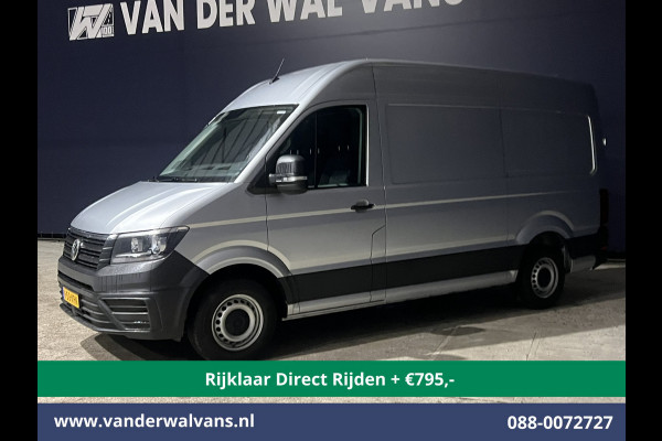 Volkswagen Crafter 2.0 TDI 140pk L3H3 L2H2 Euro6 *Rijklaar Direct Rijden* Airco | Navigatie | Apple Carplay | Android Auto | Cruisecontrol Bijrijdersbank, 3000kg trekvermogen, zilver