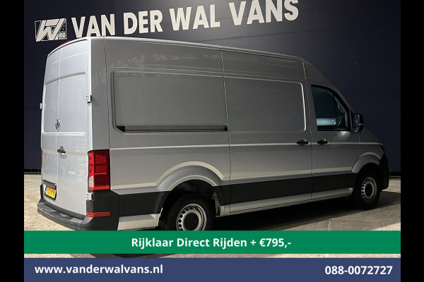 Volkswagen Crafter 2.0 TDI 140pk L3H3 L2H2 Euro6 *Rijklaar Direct Rijden* Airco | Navigatie | Apple Carplay | Android Auto | Cruisecontrol Bijrijdersbank, 3000kg trekvermogen, zilver