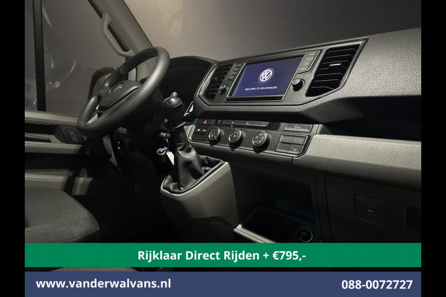 Volkswagen Crafter 2.0 TDI 140pk L3H3 L2H2 Euro6 *Rijklaar Direct Rijden* Airco | Navigatie | Apple Carplay | Android Auto | Cruisecontrol Bijrijdersbank, 3000kg trekvermogen, zilver