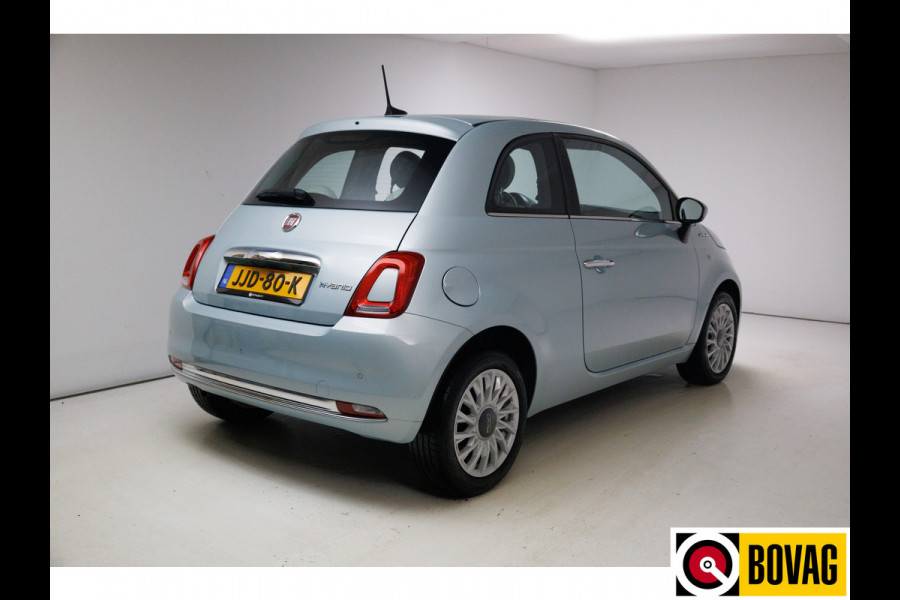Fiat 500 1.0 Hybrid Dolcevita | Panoramdak | Airco | Cruise | Apple carplay / Android auto | PDC achter