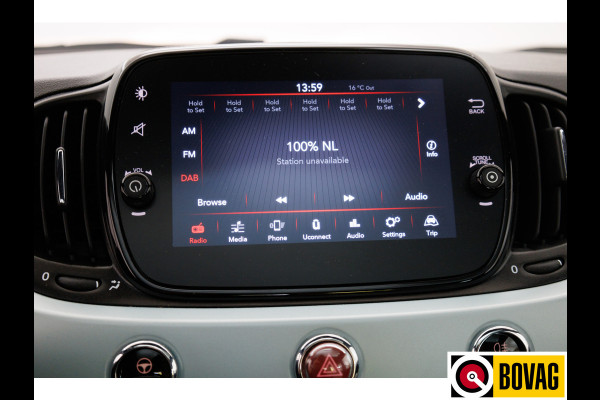 Fiat 500 1.0 Hybrid Dolcevita | Panoramdak | Airco | Cruise | Apple carplay / Android auto | PDC achter