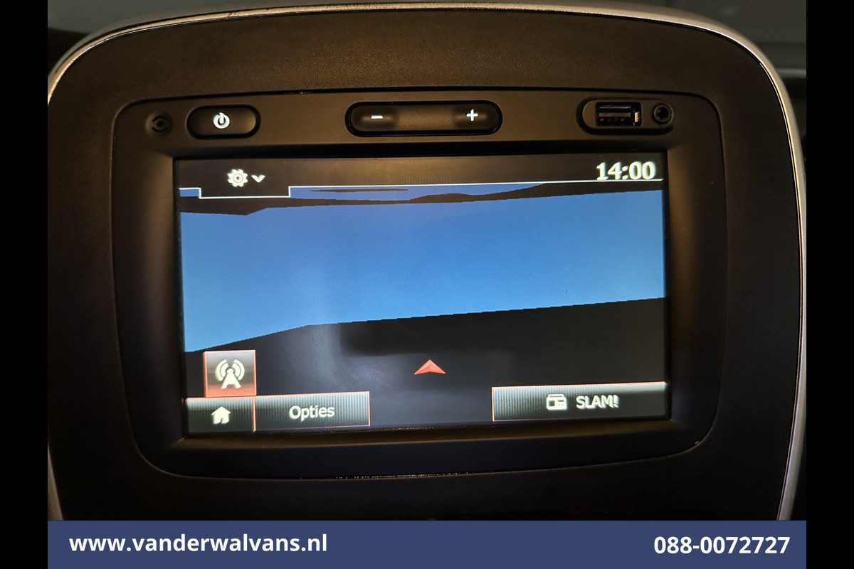 Renault Trafic 2.0 dCi 120pk L1H1 Euro6 Airco | LED | Navigatie | Cruisecontrol | Trekhaak | Omvormer Parkeersensoren, Bijrijdersbank