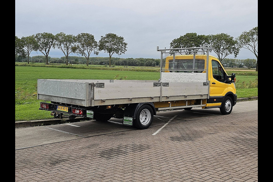Ford Transit 350 2.0 TDCI L5H1 Open-Laadbak 5 meter! Euro6 Airco Dubbellucht!