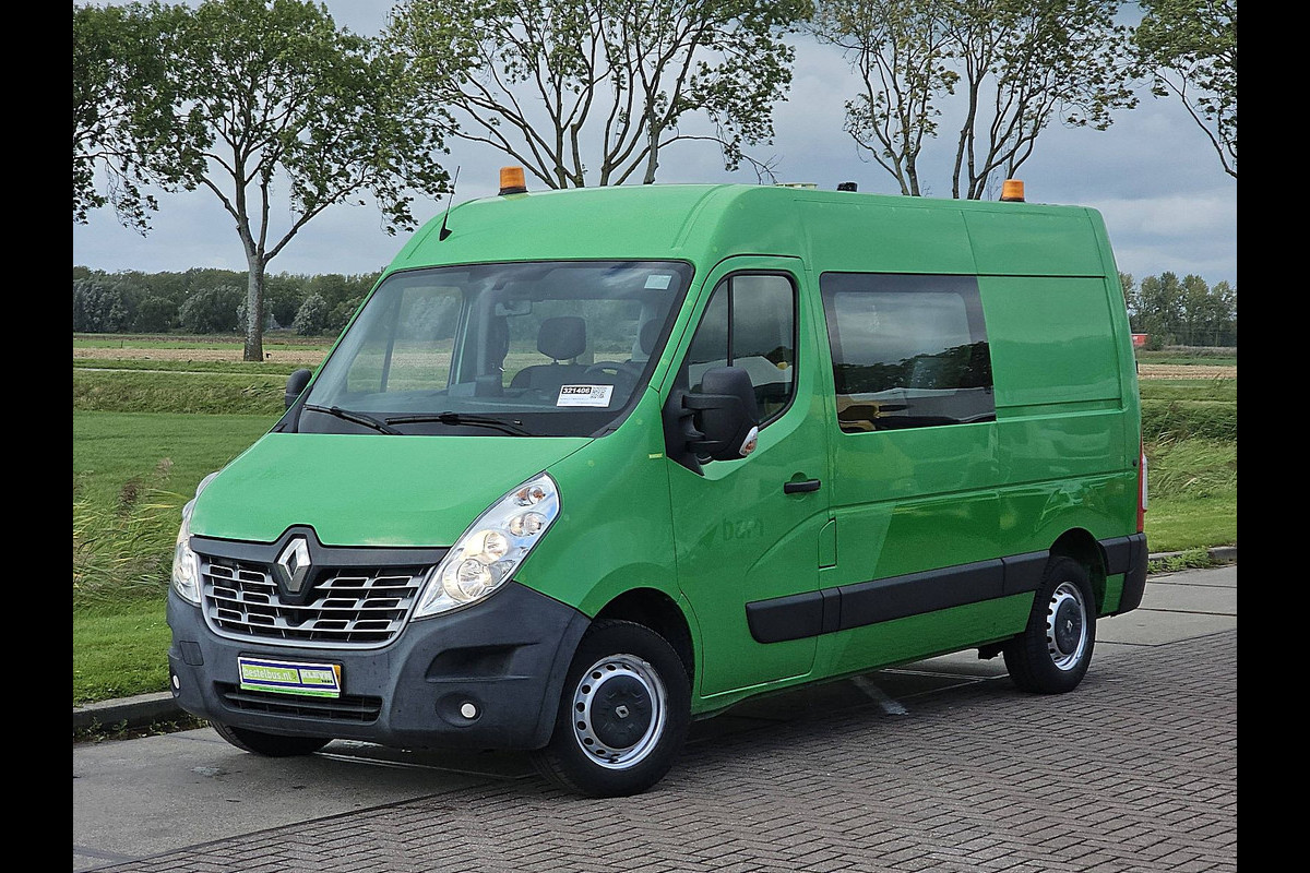 Renault Master T35 2.3 dCi L2H2 Dubbel Cabine Airco Trekhaak 1e Eigenaar Camera Euro6 Oh-Historie 1e Eigenaar!