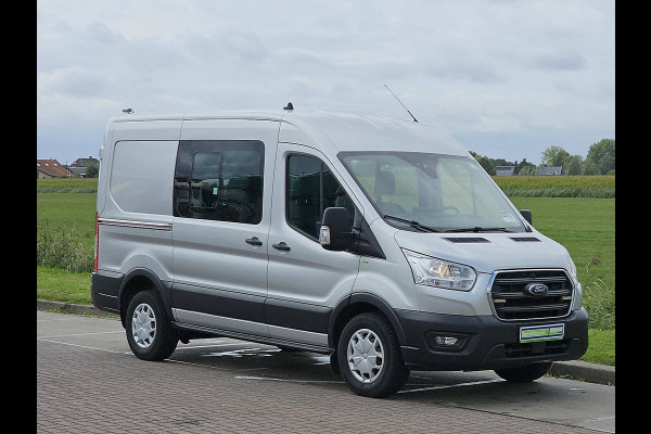 Ford Transit 350 2.0 TDCI L2H2 DC Trend Leer Cruise Trekhaak Carplay Ford Transit 350 2.0 TDCI L2H2 DC Trend Leer Cruise Trekhaak Carplay