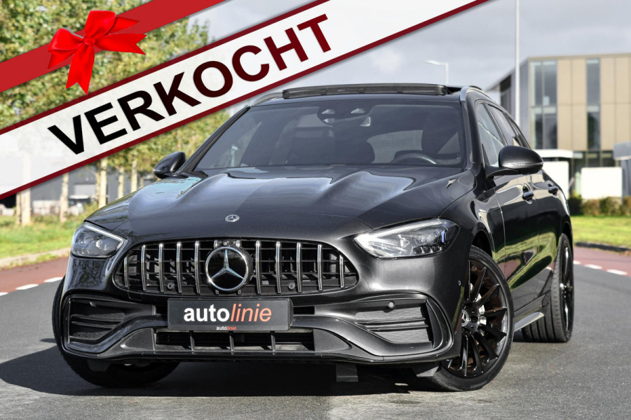 Mercedes-Benz C-Klasse Estate 300 e AMG Premium Plus. Pano, Memory, Distro+, HUD, 360 3D, Trekh, Burm, Keyless, Digital, Stuurvw! Mercedes-Benz C-Klasse Estate 300 e AMG Premium Plus. Pano, Memory, Distro+, HUD, 360 3D, Trekh, Burm, Keyless, Digital, Stuurvw!