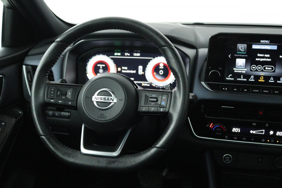 Nissan QASHQAI 1.3 MHEV Xtronic Tekna Plus (PANORAMADAK, TREKHAAK, DIGITALE COCKPIT, CAMERA, STOELVERWARMING, ELEKTR STOELEN)