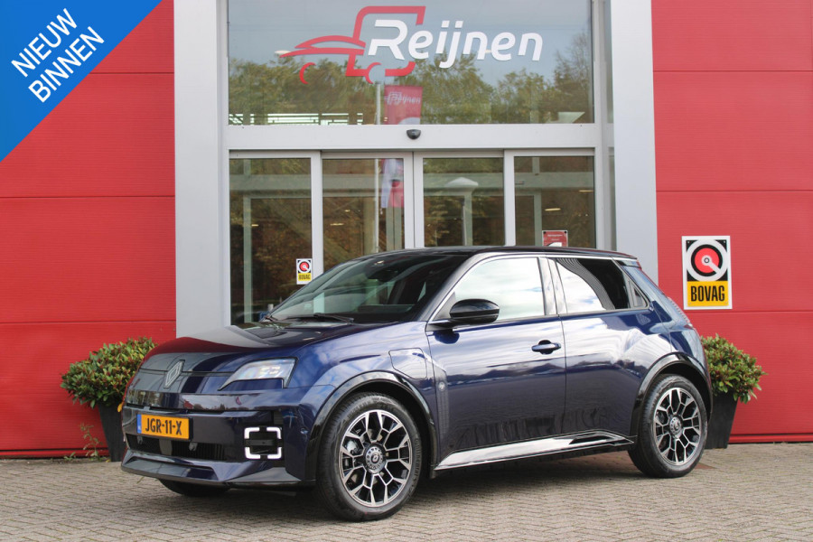 Renault 5 150PK COMFORT RANGE ROLAND-GARROS 52 kWh | NAVIGATIE SYSTEEM MET GOOGLE INTERGRATIE | HARMAN KARDON PREMIUM AUDIO | FULL LED KOPLAMPEN MET MICRO-OPTICS EN FRANSE VLAG | 10"R-LINK MULTIMEDIA | 18"GRONO LICHTMETALEN VELGEN | TWO-TONE CAROSSERIE KLEUR I.C.M. WARM TITANIUM DAKLIJSTEN | ELEKTRISCH VERWARMDE VOOR STOELEN / STUUR | BESTUURDERSSTOEL MET ELEKTRISCH VERSTELBARE LENDESTEUN | AUTOMATISCH INPARKEREN | FLANK GUARD PROTECTION | ADAPTIEVE CRUISE CONTROL MET STOP & GO | ACHTERUITRIJCAMERA | PRIVATIE GLASS | SFEERVERLICHTING IN DIVERSE KLEUREN | Renault 5 150PK COMFORT RANGE ROLAND-GARROS 52 kWh | NAVIGATIE SYSTEEM MET GOOGLE INTERGRATIE | HARMAN KARDON PREMIUM AUDIO | FULL LED KOPLAMPEN MET MICRO-OPTICS EN FRANSE VLAG | 10"R-LINK MULTIMEDIA | 18"GRONO LICHTMETALEN VELGEN | TWO-TONE CAROSSERIE KLEUR I.C.M. WARM TITANIUM DAKLIJSTEN | ELEKTRISCH VERWARMDE VOOR STOELEN / STUUR | BESTUURDERSSTOEL MET ELEKTRISCH VERSTELBARE LENDESTEUN | AUTOMATISCH INPARKEREN | FLANK GUARD PROTECTION | ADAPTIEVE CRUISE CONTROL MET STOP & GO | ACHTERUITRIJCAMERA | PRIVATIE GLASS | SFEERVERLICHTING IN DIVERSE KLEUREN |
