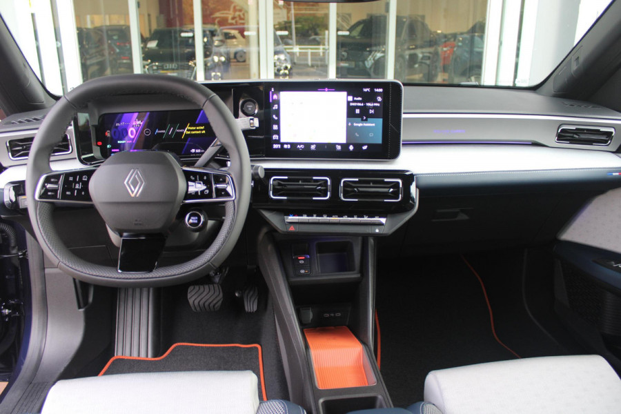 Renault 5 150PK COMFORT RANGE ROLAND-GARROS 52 kWh | NAVIGATIE SYSTEEM MET GOOGLE INTERGRATIE | HARMAN KARDON PREMIUM AUDIO | FULL LED KOPLAMPEN MET MICRO-OPTICS EN FRANSE VLAG | 10"R-LINK MULTIMEDIA | 18"GRONO LICHTMETALEN VELGEN | TWO-TONE CAROSSERIE KLEUR I.C.M. WARM TITANIUM DAKLIJSTEN | ELEKTRISCH VERWARMDE VOOR STOELEN / STUUR | BESTUURDERSSTOEL MET ELEKTRISCH VERSTELBARE LENDESTEUN | AUTOMATISCH INPARKEREN | FLANK GUARD PROTECTION | ADAPTIEVE CRUISE CONTROL MET STOP & GO | ACHTERUITRIJCAMERA | PRIVATIE GLASS | SFEERVERLICHTING IN DIVERSE KLEUREN | Renault 5 150PK COMFORT RANGE ROLAND-GARROS 52 kWh | NAVIGATIE SYSTEEM MET GOOGLE INTERGRATIE | HARMAN KARDON PREMIUM AUDIO | FULL LED KOPLAMPEN MET MICRO-OPTICS EN FRANSE VLAG | 10"R-LINK MULTIMEDIA | 18"GRONO LICHTMETALEN VELGEN | TWO-TONE CAROSSERIE KLEUR I.C.M. WARM TITANIUM DAKLIJSTEN | ELEKTRISCH VERWARMDE VOOR STOELEN / STUUR | BESTUURDERSSTOEL MET ELEKTRISCH VERSTELBARE LENDESTEUN | AUTOMATISCH INPARKEREN | FLANK GUARD PROTECTION | ADAPTIEVE CRUISE CONTROL MET STOP & GO | ACHTERUITRIJCAMERA | PRIVATIE GLASS | SFEERVERLICHTING IN DIVERSE KLEUREN |