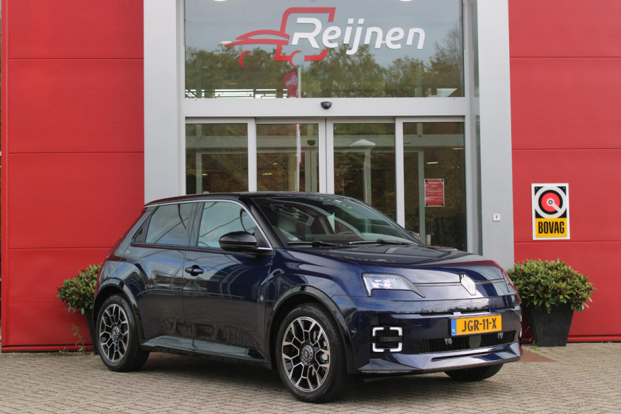 Renault 5 150PK COMFORT RANGE ROLAND-GARROS 52 kWh | NAVIGATIE SYSTEEM MET GOOGLE INTERGRATIE | HARMAN KARDON PREMIUM AUDIO | FULL LED KOPLAMPEN MET MICRO-OPTICS EN FRANSE VLAG | 10"R-LINK MULTIMEDIA | 18"GRONO LICHTMETALEN VELGEN | TWO-TONE CAROSSERIE KLEUR I.C.M. WARM TITANIUM DAKLIJSTEN | ELEKTRISCH VERWARMDE VOOR STOELEN / STUUR | BESTUURDERSSTOEL MET ELEKTRISCH VERSTELBARE LENDESTEUN | AUTOMATISCH INPARKEREN | FLANK GUARD PROTECTION | ADAPTIEVE CRUISE CONTROL MET STOP & GO | ACHTERUITRIJCAMERA | PRIVATIE GLASS | SFEERVERLICHTING IN DIVERSE KLEUREN | Renault 5 150PK COMFORT RANGE ROLAND-GARROS 52 kWh | NAVIGATIE SYSTEEM MET GOOGLE INTERGRATIE | HARMAN KARDON PREMIUM AUDIO | FULL LED KOPLAMPEN MET MICRO-OPTICS EN FRANSE VLAG | 10"R-LINK MULTIMEDIA | 18"GRONO LICHTMETALEN VELGEN | TWO-TONE CAROSSERIE KLEUR I.C.M. WARM TITANIUM DAKLIJSTEN | ELEKTRISCH VERWARMDE VOOR STOELEN / STUUR | BESTUURDERSSTOEL MET ELEKTRISCH VERSTELBARE LENDESTEUN | AUTOMATISCH INPARKEREN | FLANK GUARD PROTECTION | ADAPTIEVE CRUISE CONTROL MET STOP & GO | ACHTERUITRIJCAMERA | PRIVATIE GLASS | SFEERVERLICHTING IN DIVERSE KLEUREN |