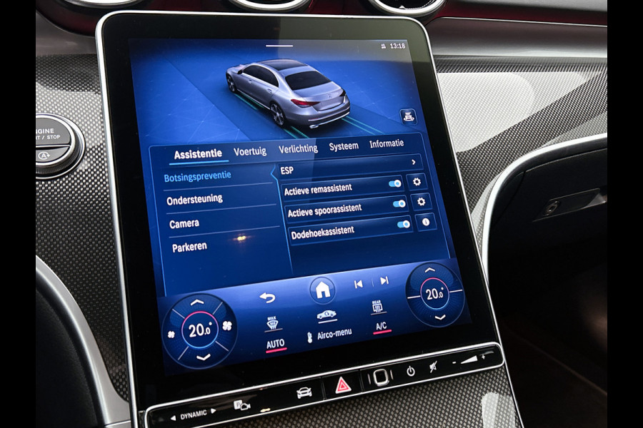 Mercedes-Benz C-Klasse 180 AMG Line Multispaaks lichtmetalen velgen 19 inch. Navigatie | parking support met camera achter | Inclusief 24 maanden MB Certified garantie voor Europa.