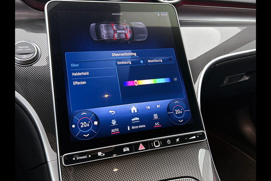 Mercedes-Benz C-Klasse 180 AMG Line Multispaaks lichtmetalen velgen 19 inch. Navigatie | parking support met camera achter | Inclusief 24 maanden MB Certified garantie voor Europa.