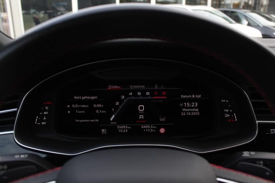 Audi Q8 55 TFSI quattro Pro Line S / Trekhaak / Panoramadak / Camera / Head-up / Luxe Leder / Carbon / 22'' / RS Seats / Keyless / Sfeerverlichting / Matrix LED / Stoelventilatie / Stuur+Stoelverwarming / DAB / ACC / Stoelm