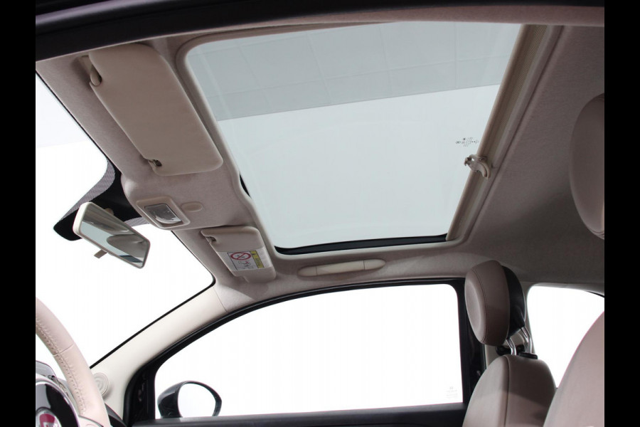 Fiat 500 1.2 Lounge | Navigatie | Lederen Interieur | Climate Control | Panoramadak | Parkeer sensoren