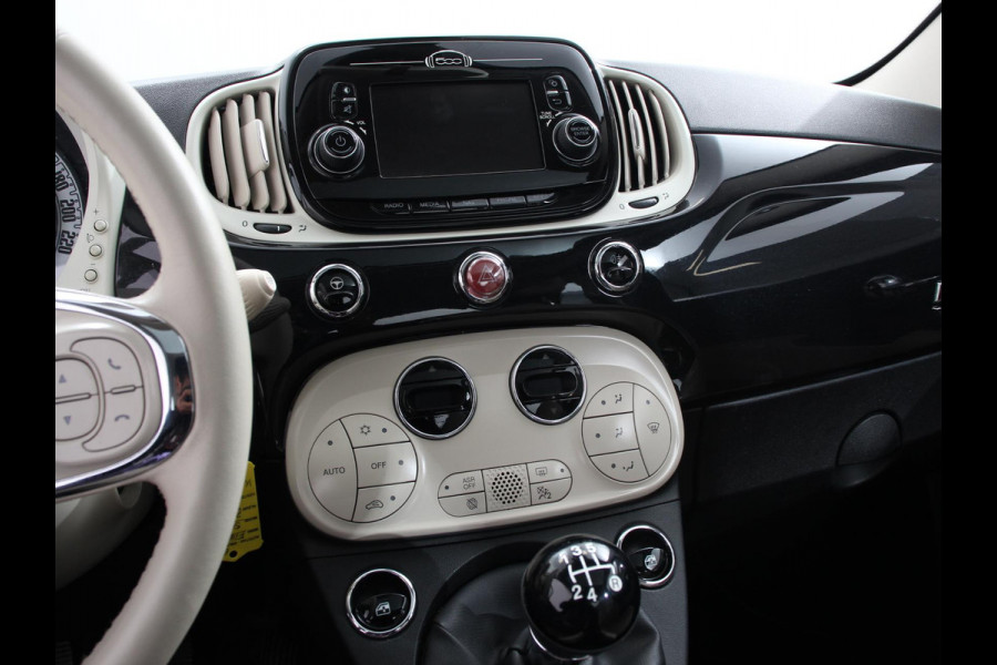 Fiat 500 1.2 Lounge | Navigatie | Lederen Interieur | Climate Control | Panoramadak | Parkeer sensoren