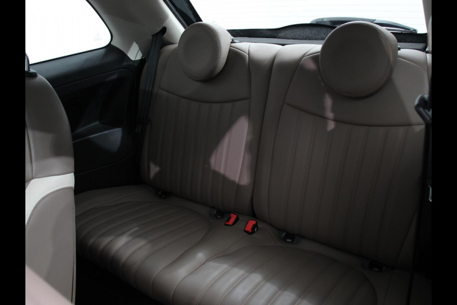 Fiat 500 1.2 Lounge | Navigatie | Lederen Interieur | Climate Control | Panoramadak | Parkeer sensoren
