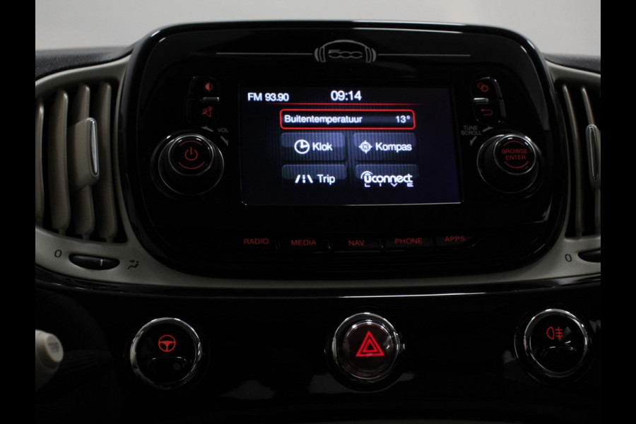Fiat 500 1.2 Lounge | Navigatie | Lederen Interieur | Climate Control | Panoramadak | Parkeer sensoren