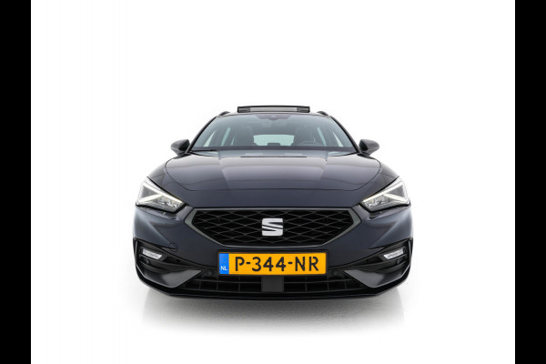 Seat Leon Sportstourer 2.0 TDI FR Business Intense (INCL-BTW) Aut.  *PANO | FULL-LED | ADAPTIVE-CRUISE | DIGI-COCKPIT | NAVI-FULLMAP | LEATHER-MICROFIBRE | CARPLAY | KEYLESS | SHIFT-PADDLES | SPORT-SEATS | AMBIENT-LIGHT | CAMERA | 17''ALU | T