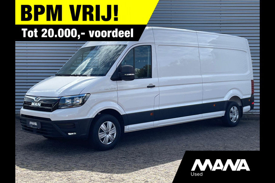 MAN TGE 35 3.140 L4H3 Extra Lang Hoog BPM VRIJ Airco Camera Parkeersensoren MAN TGE 35 3.140 L4H3 Extra Lang Hoog BPM VRIJ Airco Camera Parkeersensoren