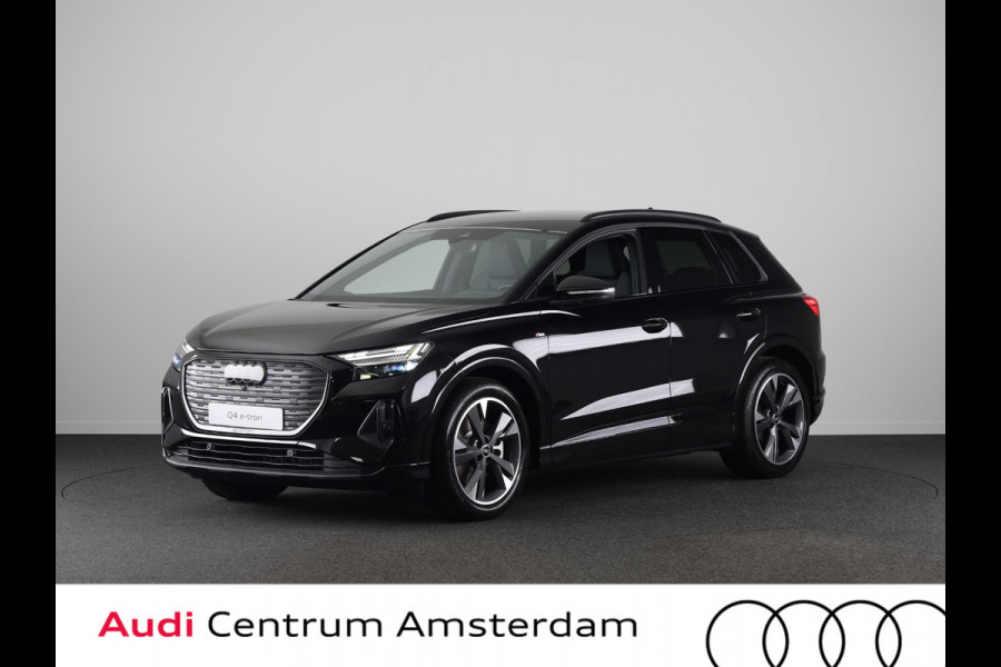 Audi Q4 e-tron 40 S edition 63 kWh 204pk | Achteruitrijcamera | Comfortpakket | Assistentiepakket plus | Optiekpakket zwart plus | Privacy glas | Adaptive cruise control |