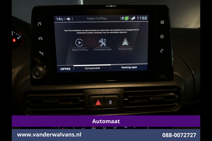 Peugeot Partner 1.5 BlueHDI 131pk Automaat L2H1 Euro6 Airco | 3-Zits | Camera | Apple Carplay | Cruisecontrol Android Auto, Parkeersensoren, Bijrijdersbank Peugeot Partner 1.5 BlueHDI 131pk Automaat L2H1 Euro6 Airco | 3-Zits | Camera | Apple Carplay | Cruisecontrol Android Auto, Parkeersensoren, Bijrijdersbank