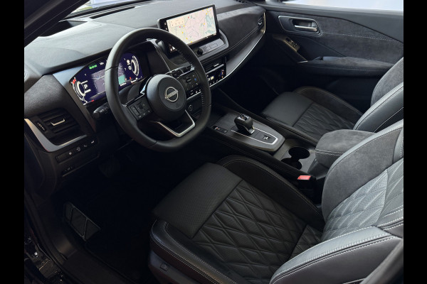Nissan QASHQAI 1.3 MHEV 160PK TEKNA PLUS BOSE 20''LMV LEER ALCANTARA PANO MASSAGE BOSE STOEL/STUUR/RUIT VERW MATRIX.LED ELEK.KLEP HEADUP 20''LM 03/2025