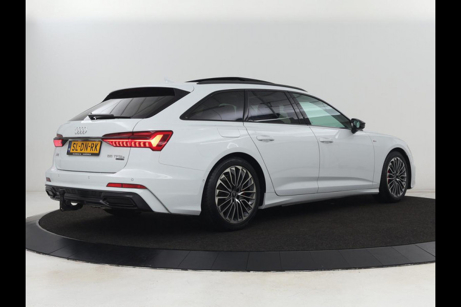 Audi A6 55 TFSI e quattro Competition | Panoramadak | Trekhaak | Leder | Stoelverwarming | Memory | Adaptive cruise | Carplay | Sfeerverlichting | Navigatie | Virtual Cockpit | Matrix LED | PHEV | Plug In