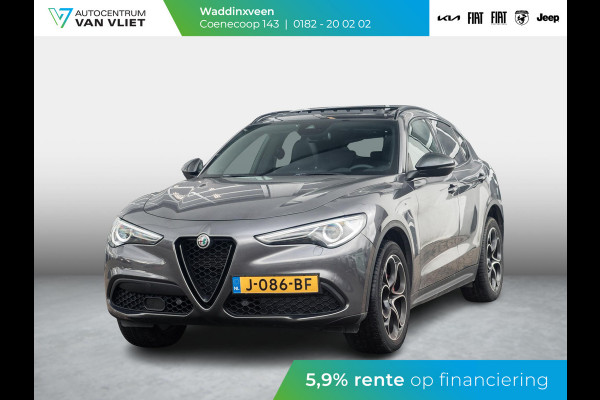 Alfa Romeo Stelvio 2.0 Turbo Aut. AWD B-Tech | Navi | Xenon | Camera | Veloce Int. | Schuif/Kanteldak | 20" | Apple Carplay | Keyless | Dashboard Leder