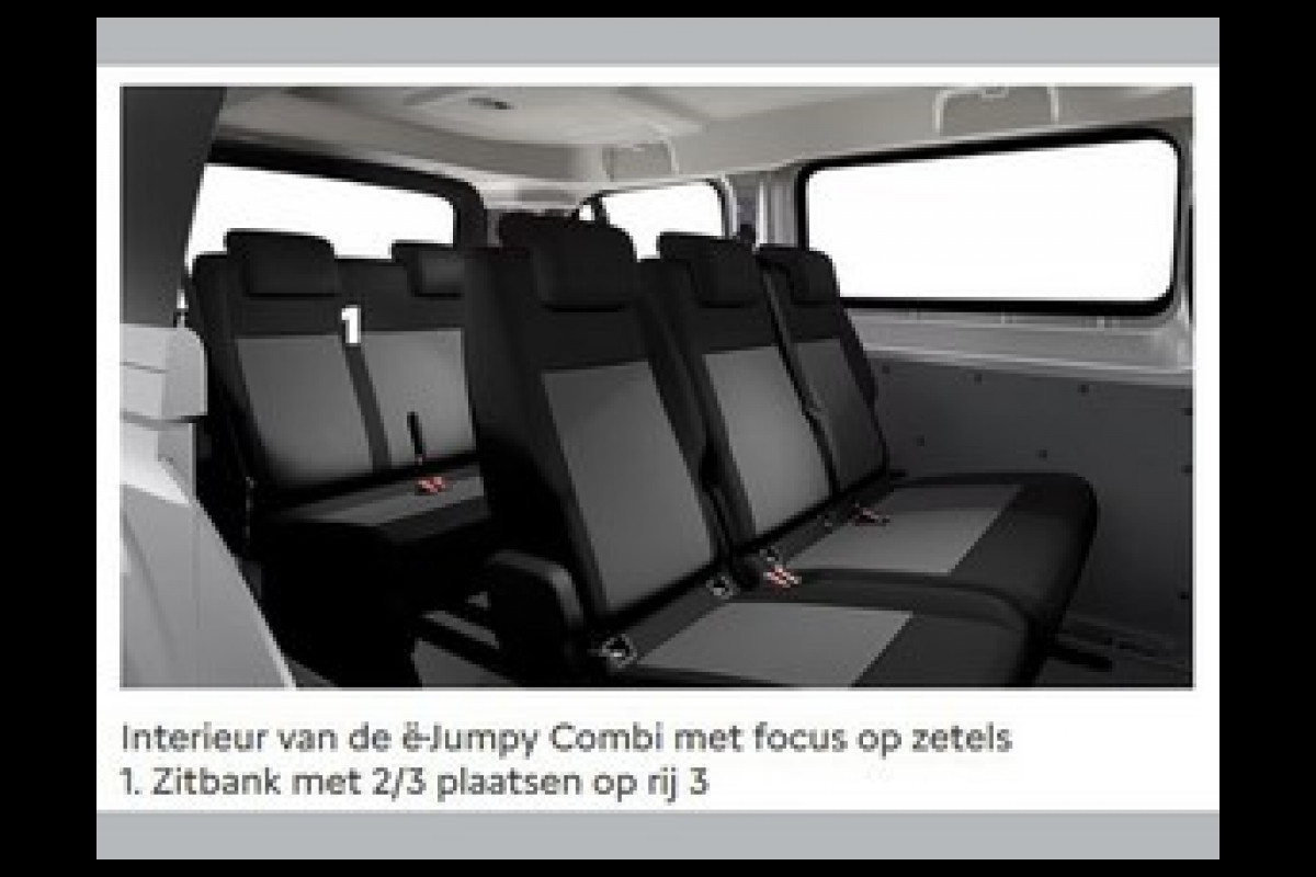 Citroën ë-Jumpy Combi 9 pers. 75 kWH L3 136 Citroën ë-Jumpy Combi 9 pers. 75 kWH L3 136