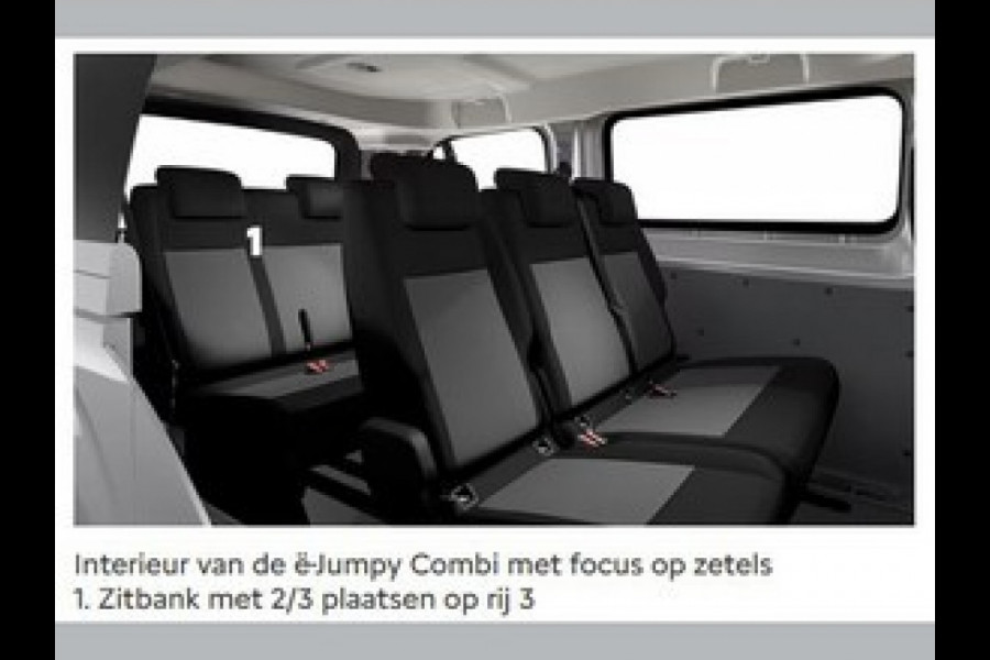 Citroën ë-Jumpy Combi 9 pers. 75 kWH L3 136 Citroën ë-Jumpy Combi 9 pers. 75 kWH L3 136