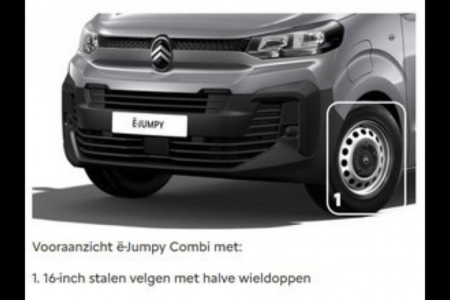 Citroën ë-Jumpy Combi 9 pers. 75 kWH L3 136 Citroën ë-Jumpy Combi 9 pers. 75 kWH L3 136