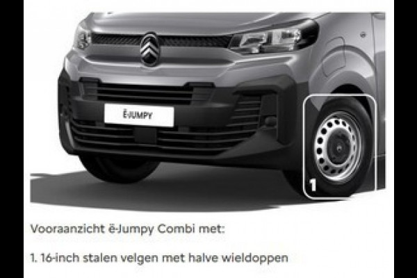 Citroën ë-Jumpy Combi 9 pers. 75 kWH L3 136 Citroën ë-Jumpy Combi 9 pers. 75 kWH L3 136