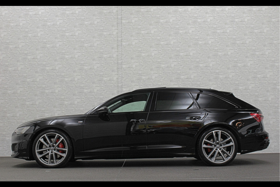 Audi A6 Avant 55 TFSI V6 340PK S-Line | Luchtvering | ACC | B&O | Panorama | 360 Camera | Matrix-LED | Trekhaak | RS-Leder | Standkachel | 4-Zone Clima | 21'' | Stoelverwarming V+A | Carplay | Lane & Side Assist | Virtual-Cockpit | Draadloos Laden.