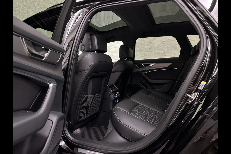 Audi A6 Avant 55 TFSI V6 340PK S-Line | Luchtvering | ACC | B&O | Panorama | 360 Camera | Matrix-LED | Trekhaak | RS-Leder | Standkachel | 4-Zone Clima | 21'' | Stoelverwarming V+A | Carplay | Lane & Side Assist | Virtual-Cockpit | Draadloos Laden.