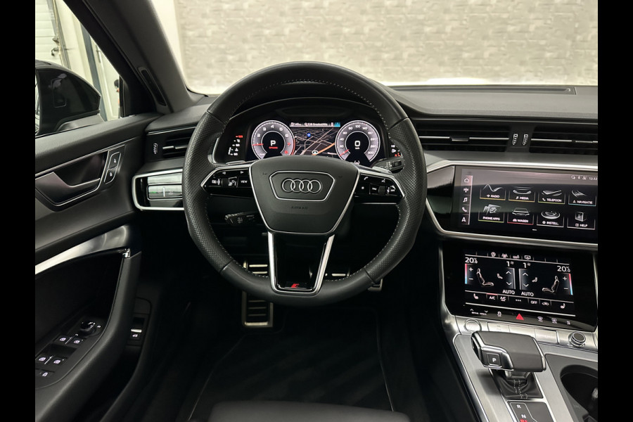 Audi A6 Avant 55 TFSI V6 340PK S-Line | Luchtvering | ACC | B&O | Panorama | 360 Camera | Matrix-LED | Trekhaak | RS-Leder | Standkachel | 4-Zone Clima | 21'' | Stoelverwarming V+A | Carplay | Lane & Side Assist | Virtual-Cockpit | Draadloos Laden.