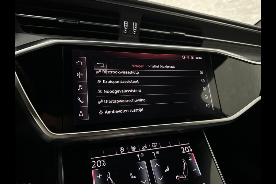 Audi A6 Avant 55 TFSI V6 340PK S-Line | Luchtvering | ACC | B&O | Panorama | 360 Camera | Matrix-LED | Trekhaak | RS-Leder | Standkachel | 4-Zone Clima | 21'' | Stoelverwarming V+A | Carplay | Lane & Side Assist | Virtual-Cockpit | Draadloos Laden.