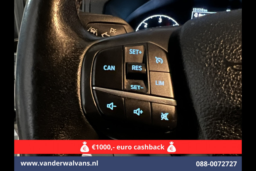 Ford Transit 2.0 TDCI 130pk L3H2 Euro6 Airco | Navigatie | Stoelverwarming | Camera | Apple Carplay | Android Auto LED, cruisecontrol, parkeersensoren, verwarmde voorruit, 2500kg trekvermogen