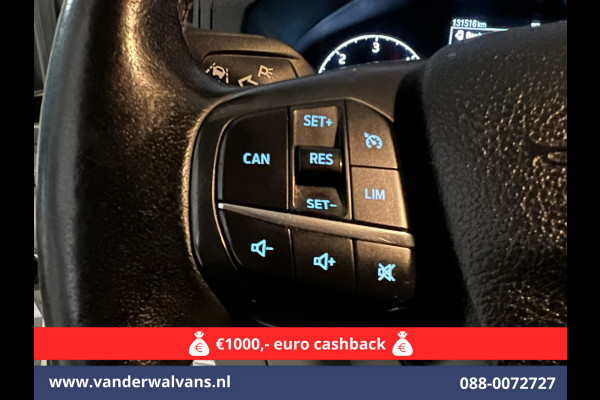 Ford Transit 2.0 TDCI 130pk L3H2 Euro6 Airco | Navigatie | Stoelverwarming | Camera | Apple Carplay | Android Auto LED, cruisecontrol, parkeersensoren, verwarmde voorruit, 2500kg trekvermogen