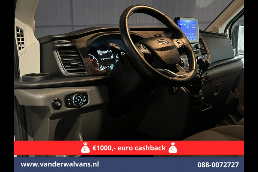 Ford Transit 2.0 TDCI 130pk L3H2 Euro6 Airco | Navigatie | Stoelverwarming | Camera | Apple Carplay | Android Auto LED, cruisecontrol, parkeersensoren, verwarmde voorruit, 2500kg trekvermogen