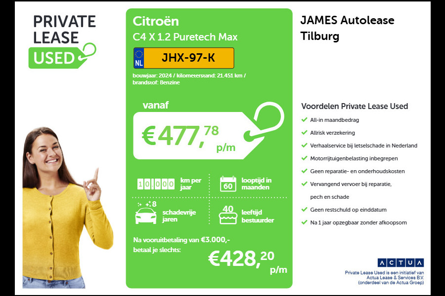 Citroën C4 X 1.2 Puretech Max CAMERA | CARPLAY | AD-CRUISE | HEAD-UP Citroën C4 X 1.2 Puretech Max CAMERA | CARPLAY | AD-CRUISE | HEAD-UP