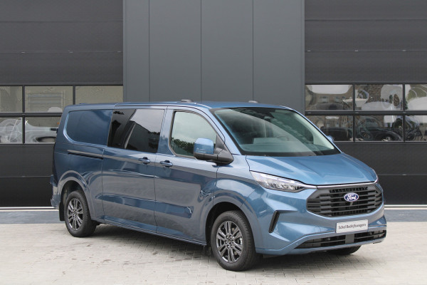 Ford Transit Custom 320 2.0 TDCI L2H1 Limited DC 170pk - Adaptive Cruise - Blind Spot - Navigatie - LED - Stoelverwarming - Rijklaar